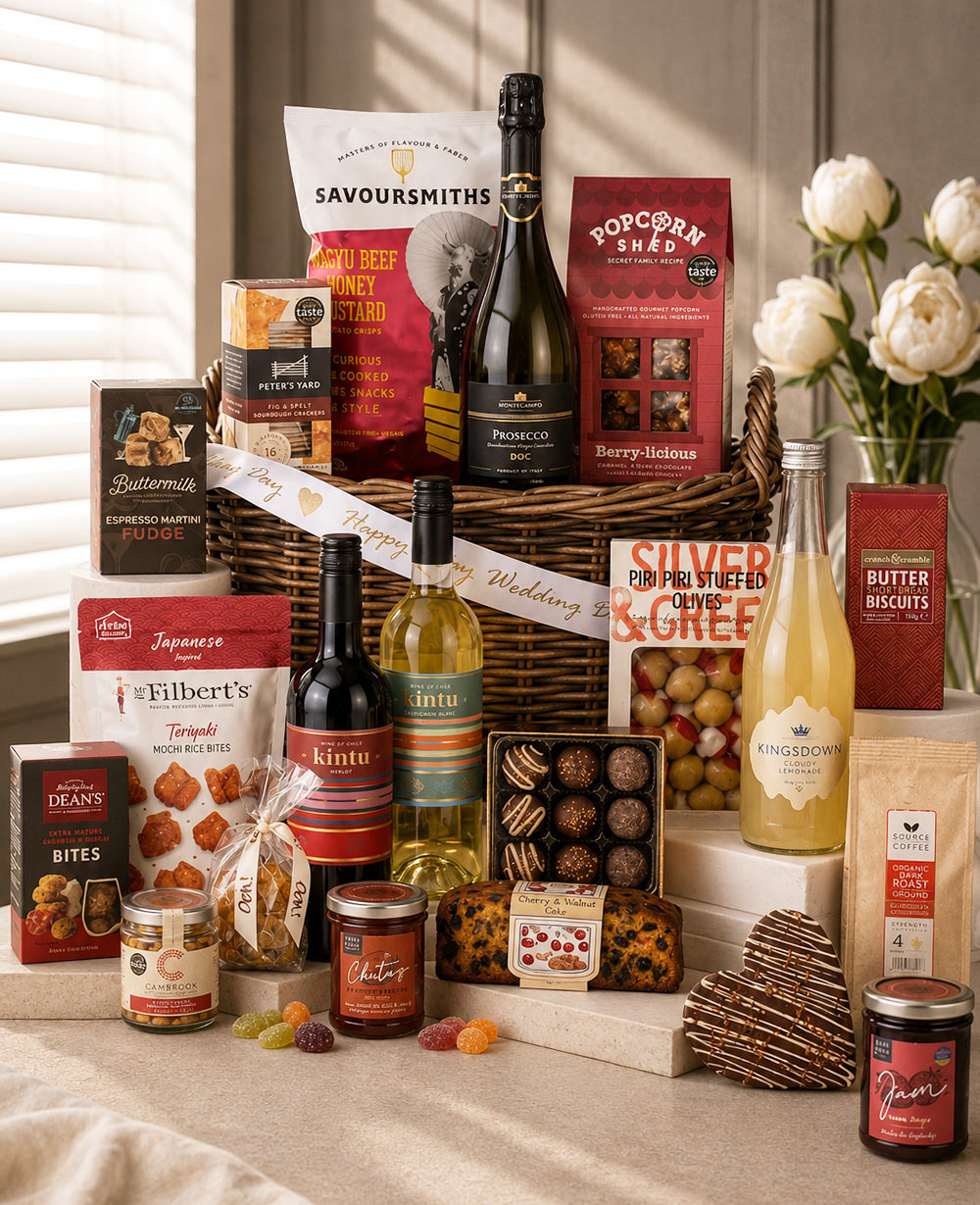 The Newlywed Luxury Gift Basket<br/>(Gift Hampers Sheffield) The Newlywed Luxury Gift Basket<br/>(Gift Hampers Sheffield)